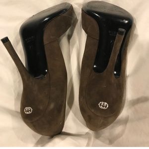 Authentic Gucci Peep Toe Pumps